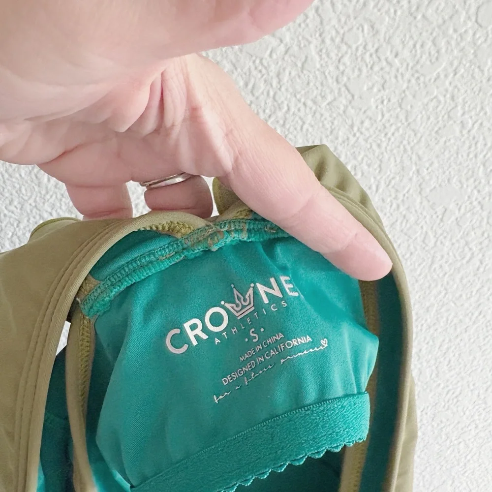 Crowned Athletics Dark Green Ruffle Sister Witch Athletic Tank - Picture 6 of 9